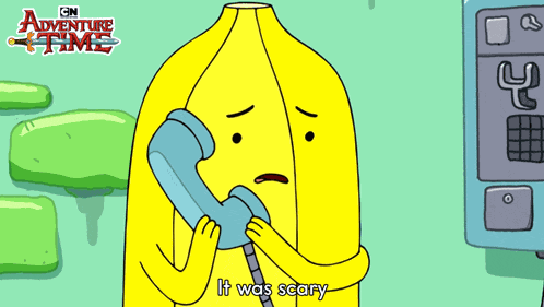 It Was Scary Banana Guard GIF