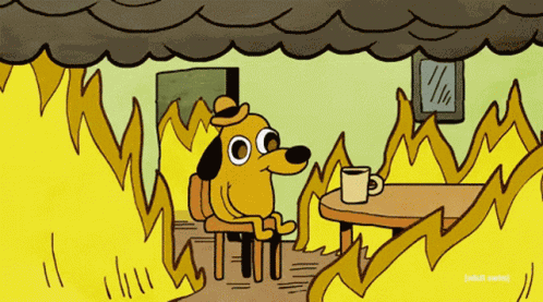 Its Fine Burning GIF