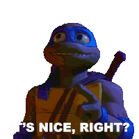 Its Nice Right Leonardo Sticker