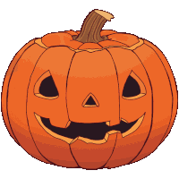 Jack-o-lantern Yellow Sticker