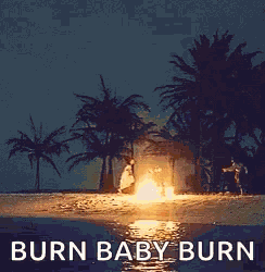 Jack Sparrow Burn Baby Burn GIF