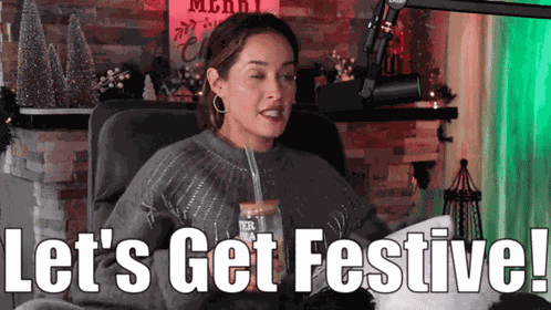 Jaina Lee Ortiz Lets Get Festive GIF