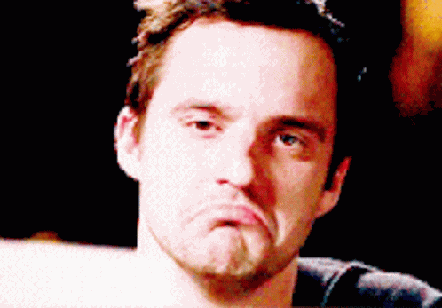 Jake Johnson Sad Face GIF
