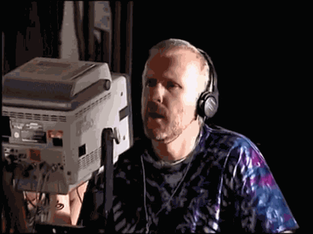 James Cameron Stare Cameron Camera GIF