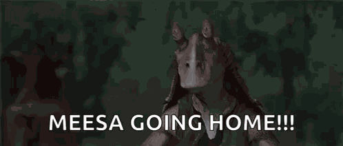 Jarjarbinks Scared GIF