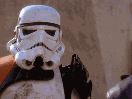 Jedi Mind Trick Obi Wan Kenobi Luke Skywalker Droids Stormtroopers These Aren'T The Droids We'Re Looking For GIF