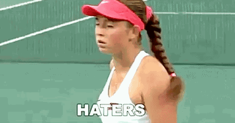 Jelena Ostapenko Haters GIF