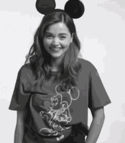 Jenna Coleman Mickey Mouse GIF