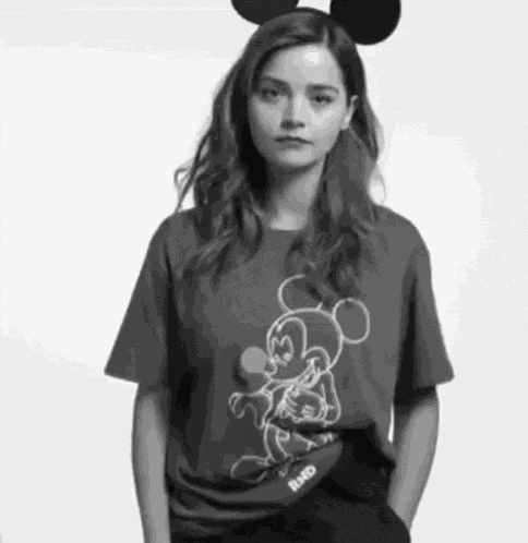 Jenna Coleman Mickey Mouse GIF