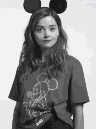 Jenna Coleman Mickey Mouse GIF