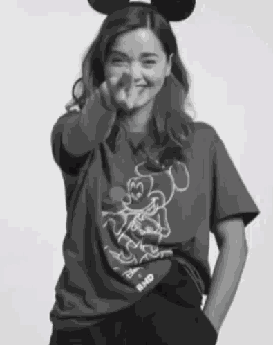 Jenna Coleman Mickey Mouse GIF