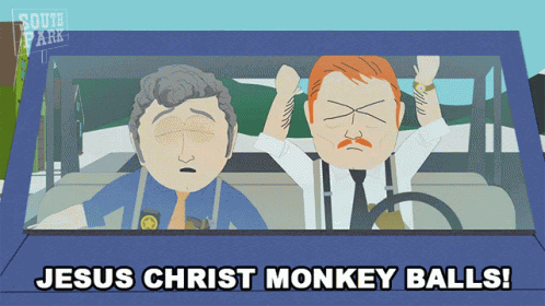 Jesus Christ Monkey Balls Sergeant Harrison Yates GIF