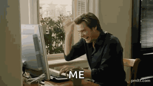 Jim Carrey Jim Carrey Typing GIF