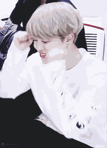 Jimin Fist Pump GIF
