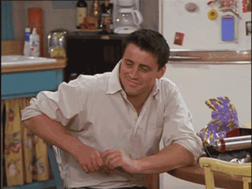 Joey Tribbiani Shocked GIF