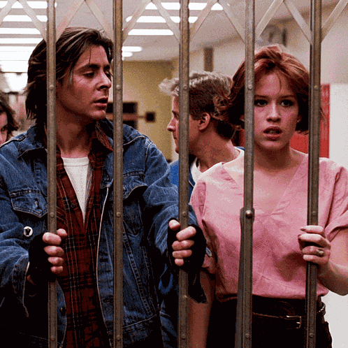 John Bender Claire Standish GIF
