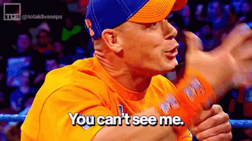 John Cena You Cant See Me GIF