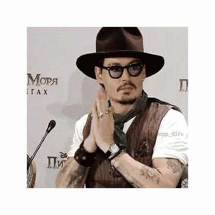 Johnny Depp Smile GIF