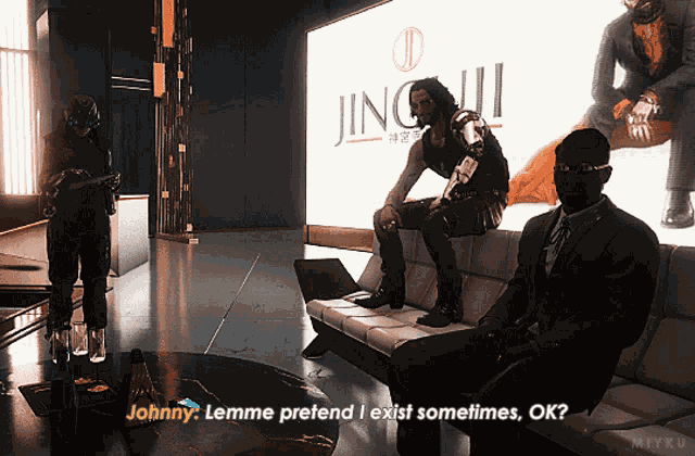 Johnny Silverhand Keanu Reeves GIF