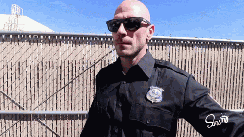 Johnny Sins Cop GIF