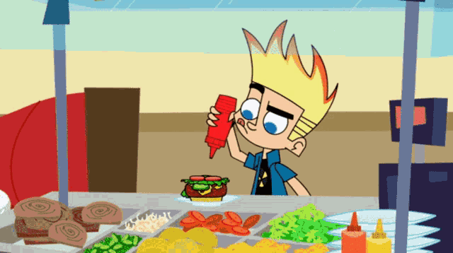 Johnny Test Ketchup GIF