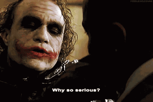 Joker Why So Serious GIF