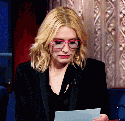 Joking Cate Blanchett GIF