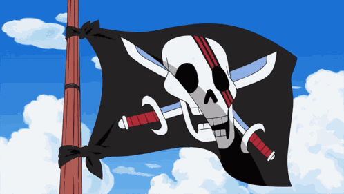 Jolly Roger Pirate Flag GIF