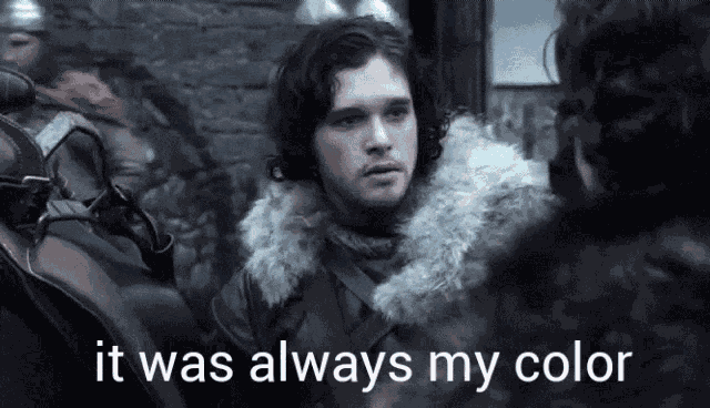 Jon Snow It Was Always My Color GIF