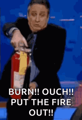 Jon Stewart Extinguish GIF