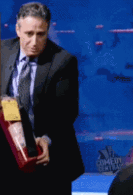 Jon Stewart Put Out Fire GIF