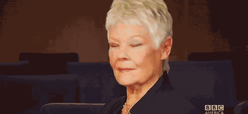 Judy Dench Kiss GIF