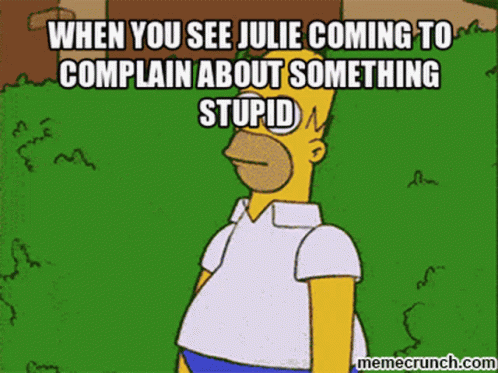 Julie Complaint GIF