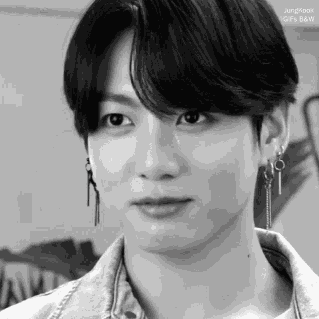 Jungkook Cry Jungkook Black And White GIF