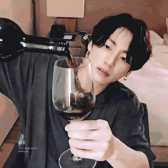 Jungkook Wine GIF