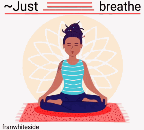 Just Breathe Meditation GIF