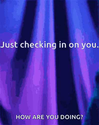 Just Checking In On You Peek GIF