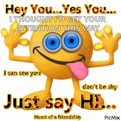 Just Say Hi Heart Of A Friendship GIF