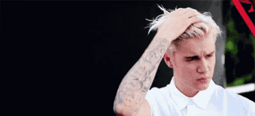 Justin Bieber Thinking GIF