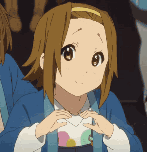 K-on Ritsu Heart Kon GIF