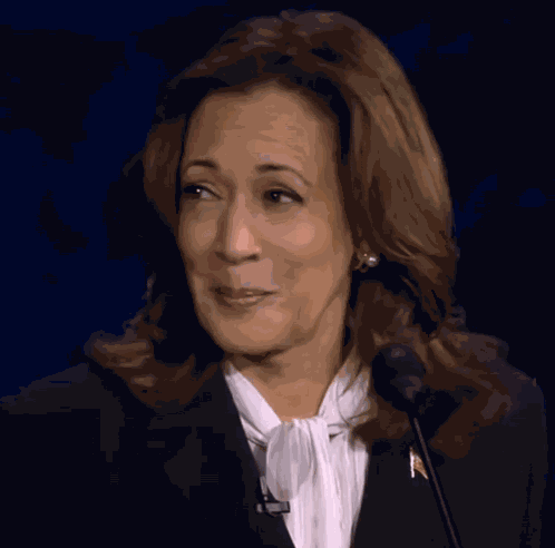 Kamala Harris Holding Laugh GIF