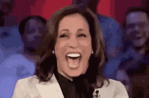 Kamala Harris Laugh GIF