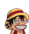 Kameto Rire Monkey D Luffy Sticker