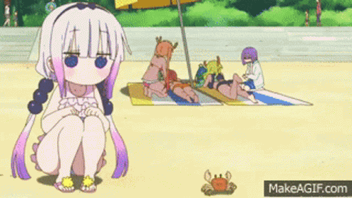 Kanna Kamui Beach GIF