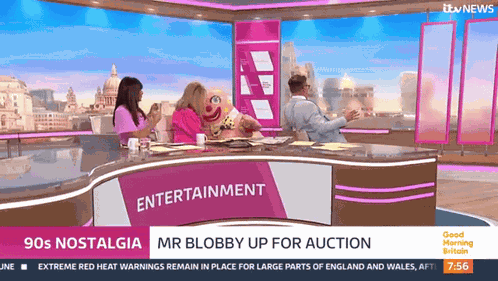 Kate Garraway Mr Blobby GIF