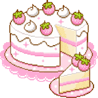 Kawaii Cake Sticker