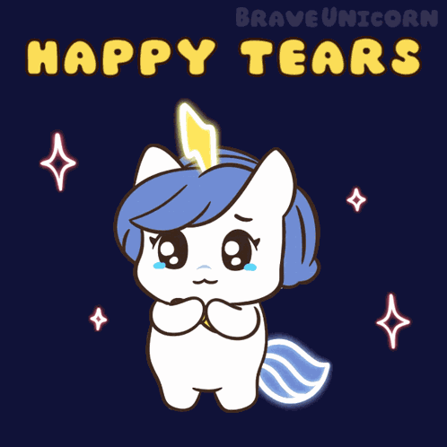 Kawaii Happy Tears GIF
