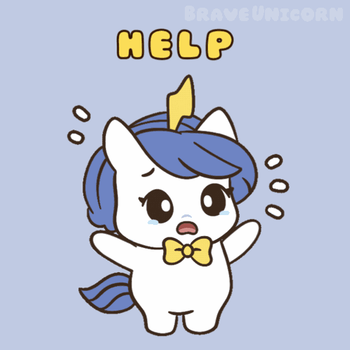 Kawaii Help GIF