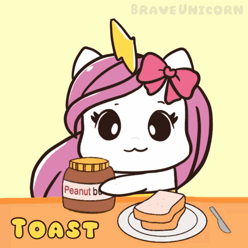 Kawaii Toast GIF