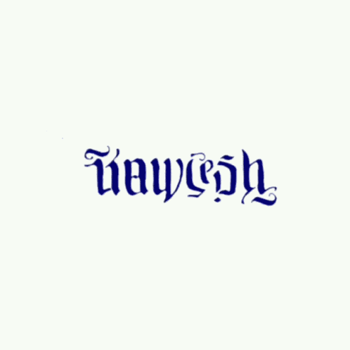 Kawiesh Ambigram GIF